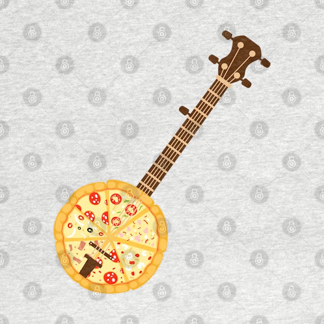 Banjo guitar pizza by ShirtyLife